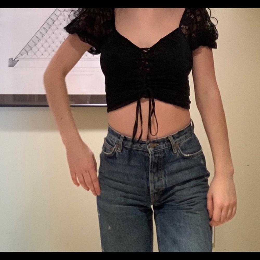 Lace crop top